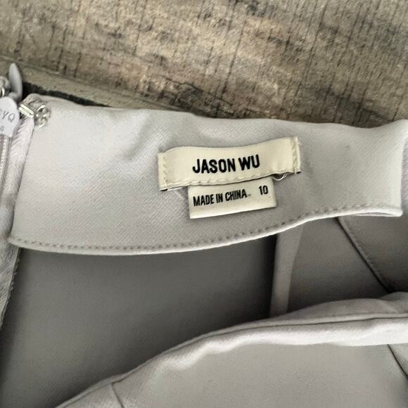 Jason Wu Wide Leg Gray Pants Trousers Career Business Pockets - Picture 6 of 9